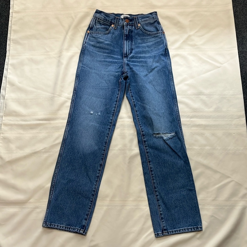 Wrangler Wild West straight high rise jeans